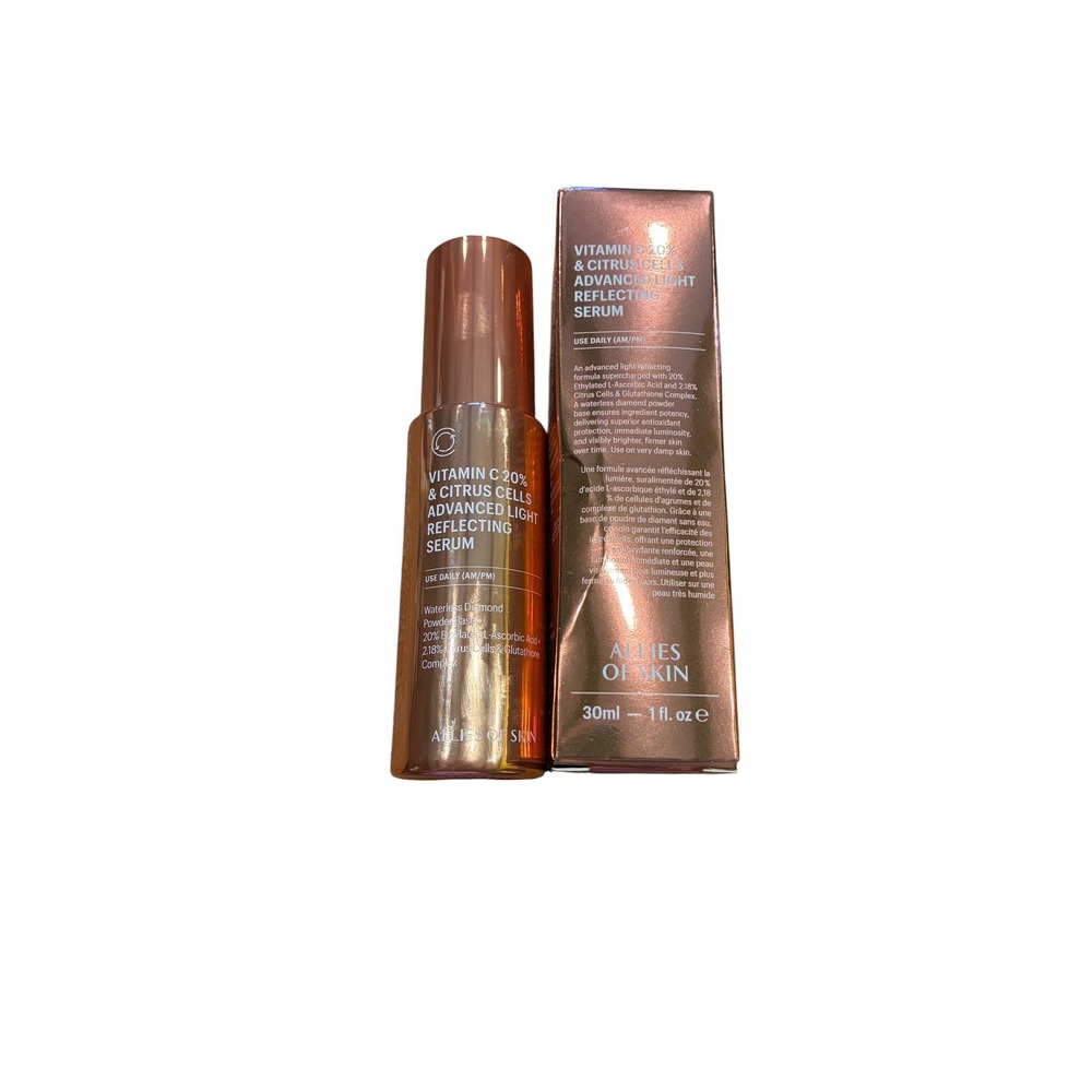 Allies of Skin Vitamin C 20% Citrus Cells Light Reflecting Serum 30ml New